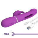Wibrator króliczek Kampas Purple - podwójne silniki, ruchomy języczek i 7 funkcji wibracji - 11