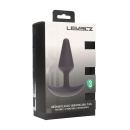 Classic Vibrating Silicone Anal Plug - M - Black - 2
