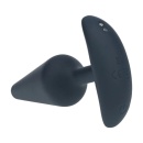 Classic Vibrating Silicone Anal Plug - M - Black - 4