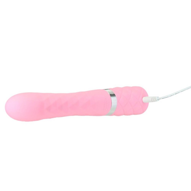 Wibrator ze stymulacją łechtaczki Pillow Talk Lively Pink – napęd rotacyjno-wibracyjny, silikon medyczny, 24 cm - 6