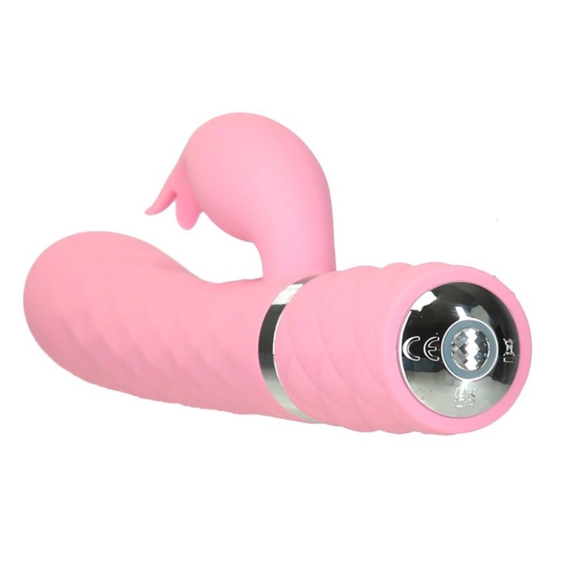 Wibrator ze stymulacją łechtaczki Pillow Talk Lively Pink – napęd rotacyjno-wibracyjny, silikon medyczny, 24 cm - 7