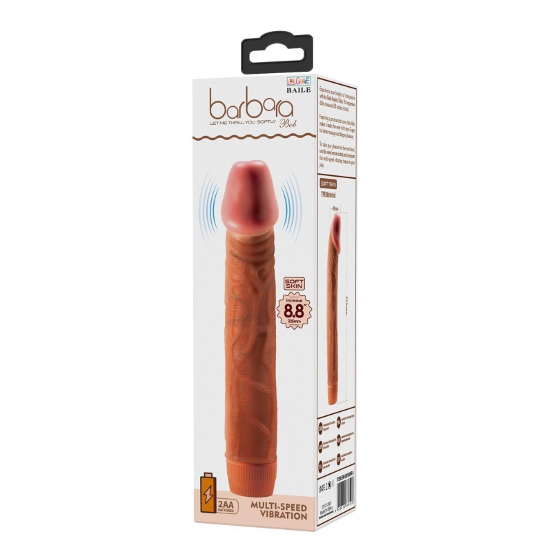 Realistyczny wibrator Barbara Bob z regulowaną wibracją, 22,5 cm - 9