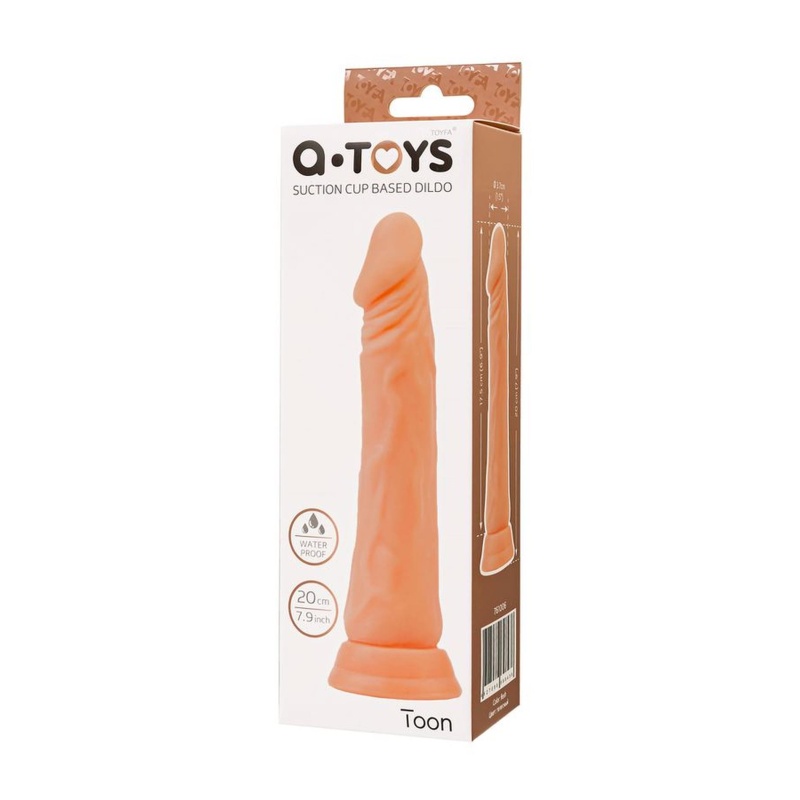 Realistyczne dildo Toon TPE z przyssawką 17,5 cm - 7