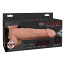 Strap-O 9″ – drążone dildo z funkcją squirt i regulowaną uprzężą, 25,4 cm - 1