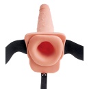 Strap-O 9″ – drążone dildo z funkcją squirt i regulowaną uprzężą, 25,4 cm - 4
