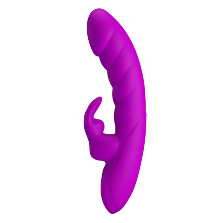 Wibrator Króliczek Monica - Silikon, 10 Trybów Wibracji, Podwójna Stymulacja, Ładowanie Magnetyczne USB - 4