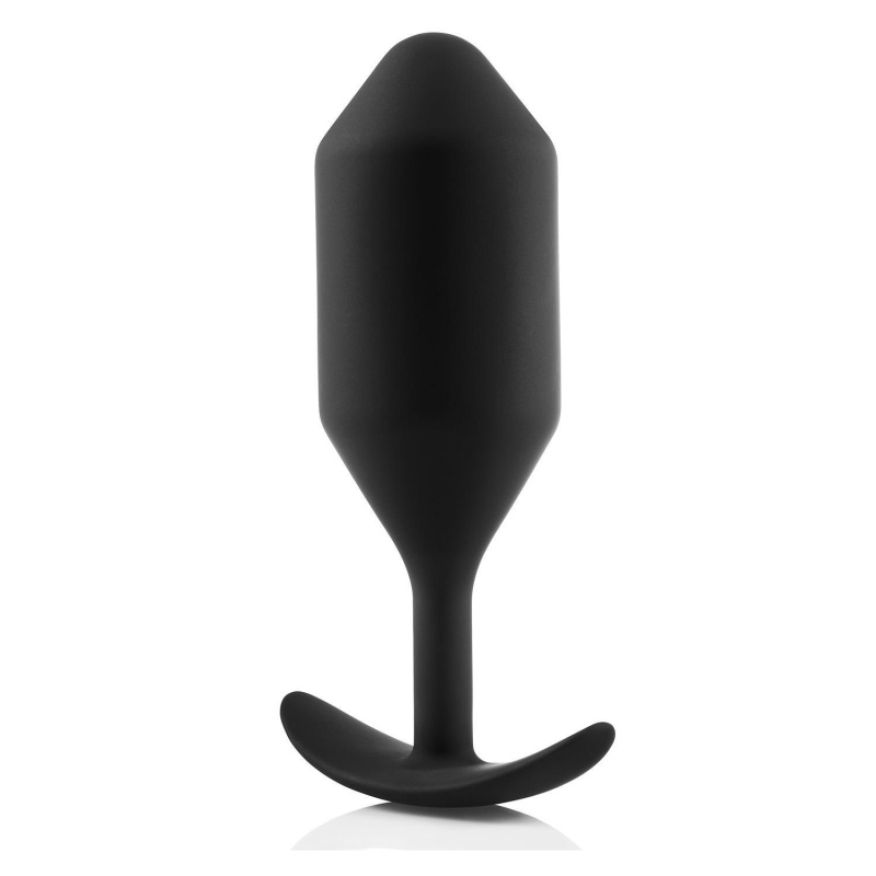 Korek analny obciążeniowy Snug Plug 5 Black - silikon medyczny, 350 g, długość 15 cm, średnica 5 cm - 4