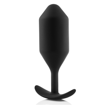 Korek analny obciążeniowy Snug Plug 5 Black - silikon medyczny, 350 g, długość 15 cm, średnica 5 cm - 4