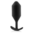 Korek analny obciążeniowy Snug Plug 5 Black - silikon medyczny, 350 g, długość 15 cm, średnica 5 cm - 4