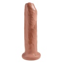7 Inch Uncut Tan - realistyczne dildo z ruchomym napletkiem i przyssawką o długości wkładalnej 17,8 cm - 1