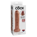 7 Inch Uncut Tan - realistyczne dildo z ruchomym napletkiem i przyssawką o długości wkładalnej 17,8 cm - 4