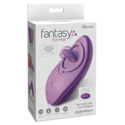 Wibrator z językiem Silicone Fun Tongue – 7 trybów wibracji, ogrzewanie, 13 × 7,6 cm - 1