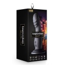 Wibrator Impressions Amsterdam Black - zakrzywiony stymulator silikonowy z przyssawką i rozszerzaną podstawą, 17,1 cm - 1