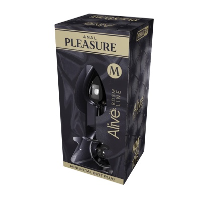 Mini Metal Butt Plug M black - 1 2