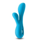 Wibrator dwusilnikowy Galaxy Blue - 10 programów wibracji, 15,6 cm - 2