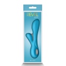 Wibrator dwusilnikowy Galaxy Blue - 10 programów wibracji, 15,6 cm - 4