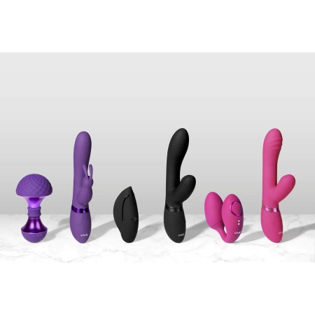 Pulse Wave Rabbit Black - Silikonowy stymulator łechtaczki z 2 silnikami, 10 trybami i IPX7 - 4