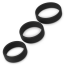 Zestaw Pierścieni Erekcyjnych Power Plus Soft Silicone Pro 3 szt. (średnica 3,8-15,2 cm) Czarny - 2
