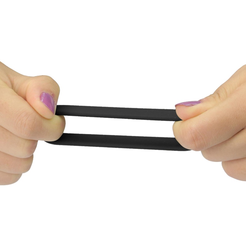 Zestaw Pierścieni Erekcyjnych Power Plus Soft Silicone Pro 3 szt. (średnica 3,8-15,2 cm) Czarny - 4