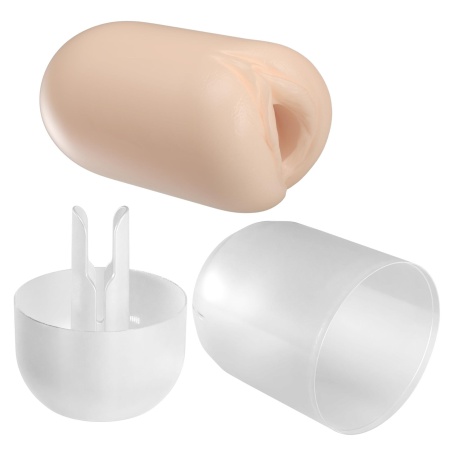 Masturbator Catherine Masha z wewnętrznymi fakturami, elastyczny TPR, ok. 8,5 cm - 5