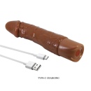 Wibrator Jermaine Brown - realistyczny, silikonowy, 10 trybów wibracji, 19,5 cm długości, 3,6 cm średnicy - 8