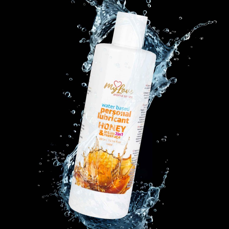 Żel intymny i do masażu Aroma Series Intim&Massage 2in1 Honey 300ml - 4