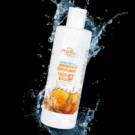 Żel intymny i do masażu Aroma Series Intim&Massage 2in1 Honey 300ml - 4