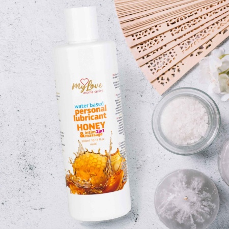 Żel intymny i do masażu Aroma Series Intim&Massage 2in1 Honey 300ml - 5