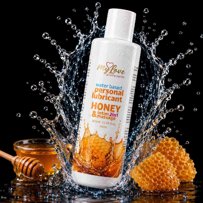 Żel intymny i do masażu Aroma Series Intim&Massage 2in1 Honey 300ml - 6