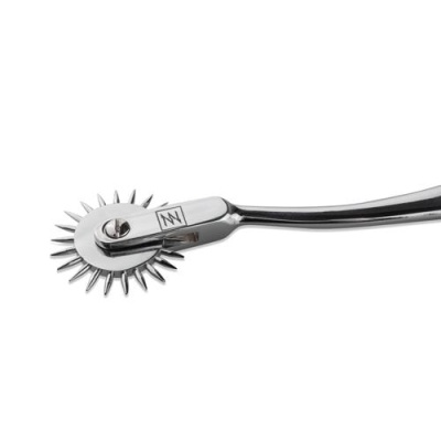 Wiatraczek sensoryczny Pinwheel 1-Wheel z obrotową głowicą igłową ze stali nierdzewnej, 17 cm - 1 2
