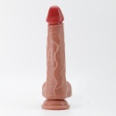 Dildo Inviktus 9 z płynnego silikonu 23 cm (kolor cielisty) - 2