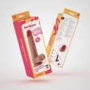 Dildo Inviktus 9 z płynnego silikonu 23 cm (kolor cielisty) - 9