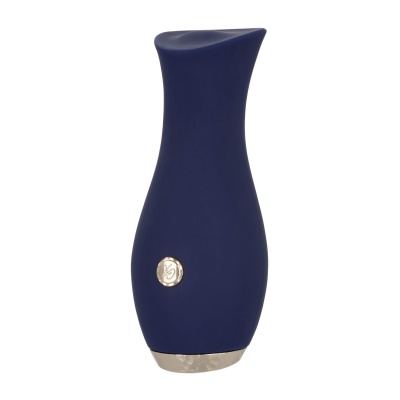 Wibrator Chic Tulip Blue z podwójną stymulacją, 18,5 cm - 1