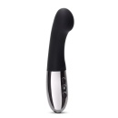 Wibrator Gee Black - zakrzywiona, elastyczna szyjka do stymulacji punktu G, silikon medyczny i metal, 16,6 cm - 2