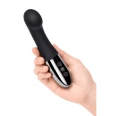 Wibrator Gee Black - zakrzywiona, elastyczna szyjka do stymulacji punktu G, silikon medyczny i metal, 16,6 cm - 3