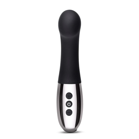 Wibrator Gee Black - zakrzywiona, elastyczna szyjka do stymulacji punktu G, silikon medyczny i metal, 16,6 cm - 4
