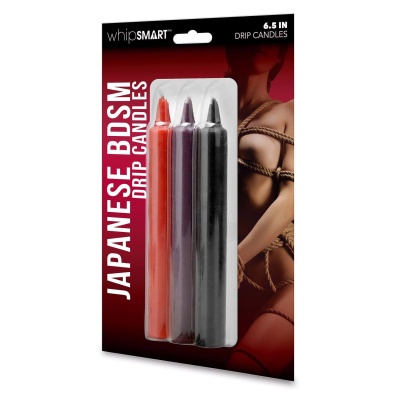 WHIPSMART 6.5 INCH JAPANESE BONDAGE DRIP CANDLES 3  PCS - 1