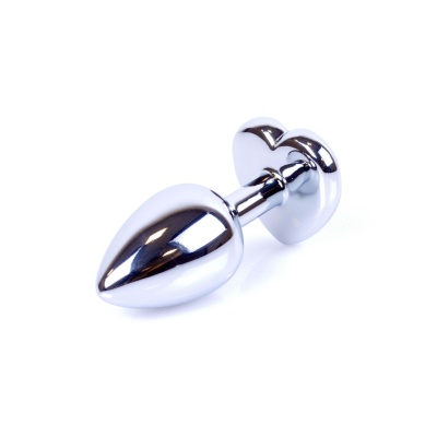 Plug-Jewellery Silver  Heart PLUG- Pink - 1