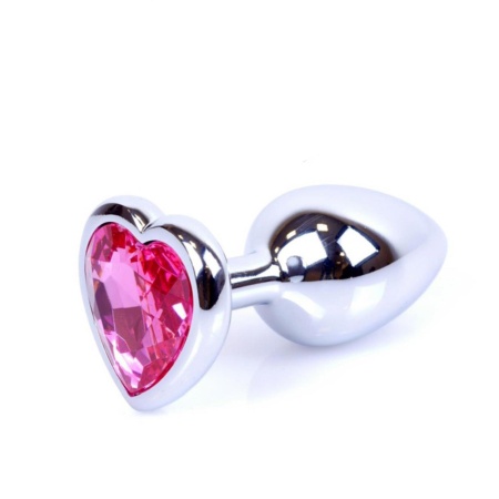 Plug-Jewellery Silver  Heart PLUG- Pink - 5