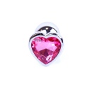 Plug-Jewellery Silver  Heart PLUG- Pink - 6