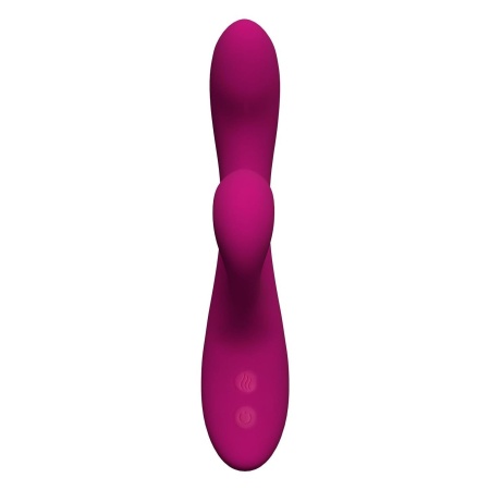Wibrator króliczek Quinn z funkcją podgrzewania i podwójną stymulacją, 22,8 cm - 6
