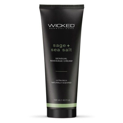 WICKED SENSUAL MASSAGE CREAM 120ML SAGE AND SEASAL SCENTED - 1