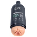 Masturbator Milk Me Honey Light — obudowa w formie butelki, rękaw Fanta Flesh, regulator podciśnienia, długość 20,7 cm, kanał uż - 2