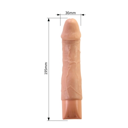 Jermaine - Realistyczny Wibrator Silikonowy z 10 Trybami Wibracji, USB-C, 19,5 cm - 6