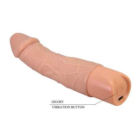 Jermaine - Realistyczny Wibrator Silikonowy z 10 Trybami Wibracji, USB-C, 19,5 cm - 7