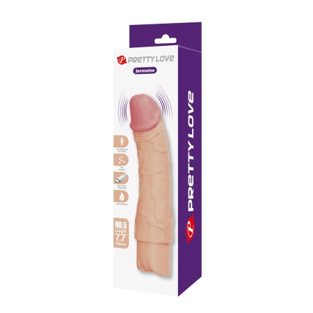 Jermaine - Realistyczny Wibrator Silikonowy z 10 Trybami Wibracji, USB-C, 19,5 cm - 9