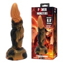 Tyrannosaurus - silikonowy dildo z rynkowaną teksturą (rippled) i przyssawką, 20,5 cm - 1