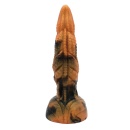 Tyrannosaurus - silikonowy dildo z rynkowaną teksturą (rippled) i przyssawką, 20,5 cm - 5