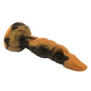 Tyrannosaurus - silikonowy dildo z rynkowaną teksturą (rippled) i przyssawką, 20,5 cm - 6