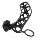 Mankiet penisa FX Extreme Silicone Power Cage — silikonowy, z wibrobulletem i pierścieniem jąder, dł. 12 cm - 2